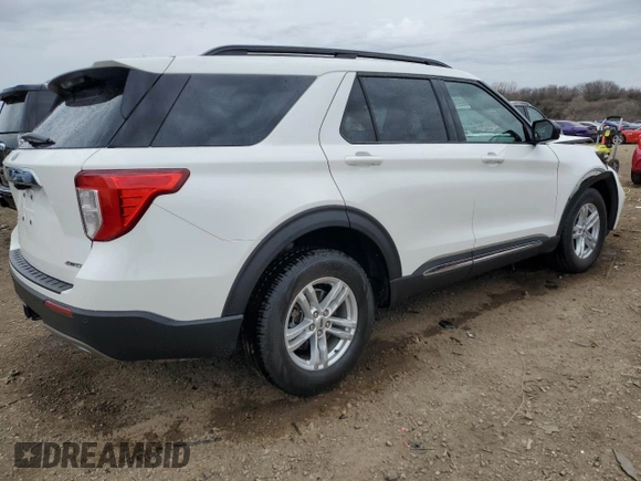 2022 Ford Explorer XLT z VIN 1FMSK8DH6NGB28836, wystawiony jako Copart lot #53517375 z przebiegiem 36 092 mil mil oraz Szkoda całkowita • Salvage title. Historia ofert i sprzedaży dostępna na DreamBid. Obrazek 3.