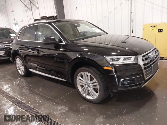 2018 Audi Q5 Prestige z VIN WA1CNAFY8J2144431, wystawiony jako IAAI lot #42100177 z przebiegiem 50 606 mil mil oraz . Historia ofert i sprzedaży dostępna na DreamBid. Obrazek 1.