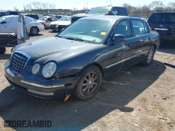 2006 Kia Amanti with VIN KNALD124965086201, listed as a IAAI auction lot 41843560 with 169,055 mi miles. Bid and sale history available at carsss.com. Image 2.