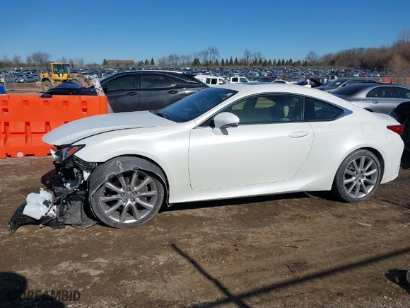 2015 Lexus RC 350 with VIN JTHSE5BC5F5000388, listed as a IAAI auction lot 41551427 with NaN miles. Bid and sale history available at carsss.com. Image 14.