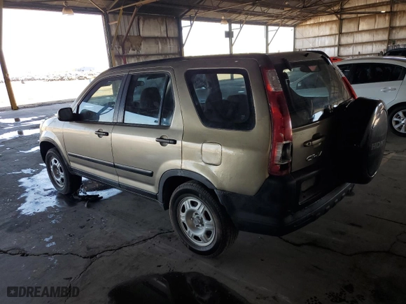 2006 Honda CR-V LX with VIN JHLRD68596C001530, listed as a Copart auction lot 53697345 with 215,798 mi miles and Clean Title. Bid and sale history available at carsss.com. Image 2.