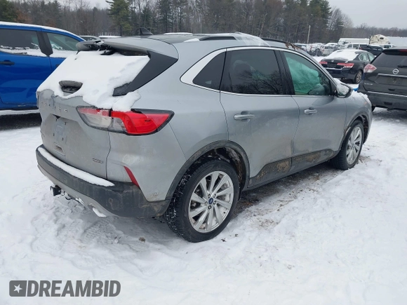 2021 Ford Escape Titanium Hybrid with VIN 1FMCU9DZXMUA01732, listed as a IAAI auction lot 41191436 with 41,116 mi miles and . Bid and sale history available at DreamBid. Image 4.