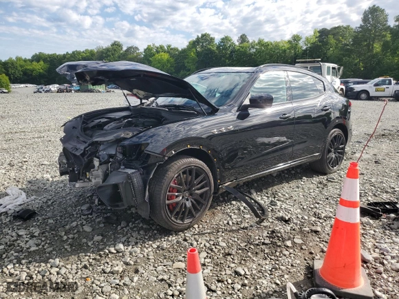 2021 Maserati Levante S with VIN ZN661YUA9MX363871, listed as a Copart auction lot 57640714 with 0 mi miles and Salvage Title. Bid and sale history available at carsss.com. Image 1.