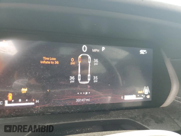 2022 Jeep Grand Cherokee Overland with VIN 1C4RJHDG0N8626912, listed as a Copart auction lot 60131635 with 39,147 mi miles and Salvage title. Bid and sale history available at DreamBid. Image 9.