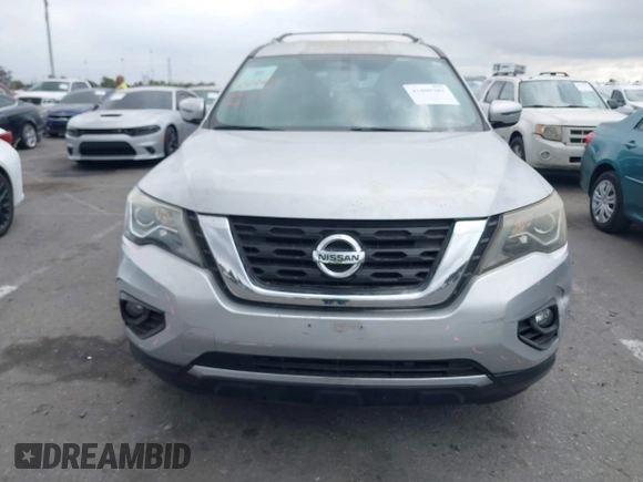 2018 Nissan Pathfinder SL with VIN 5N1DR2MN3JC674373, listed as a IAAI auction lot 41699281 with 56,254 mi miles. Bid and sale history available at carsss.com. Image 12.