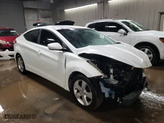 2013 Hyundai Elantra GLS PZEV with VIN 5NPDH4AE2DH446610, listed as a Copart auction lot 47135325 with 196,517 mi miles and Salvage Title. Bid and sale history available at carsss.com. Image 4.