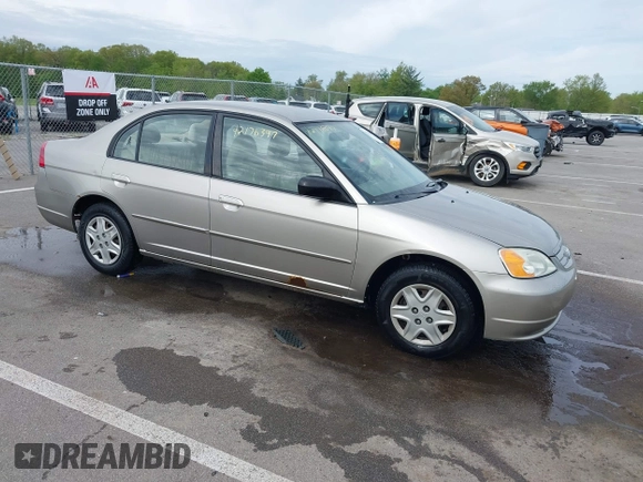 2003 Honda Civic LX z VIN 1HGES16573L018315, wystawiony jako IAAI lot #42176397 z przebiegiem 148 997 mil mil oraz . Historia ofert i sprzedaży dostępna na DreamBid. Obrazek 1.