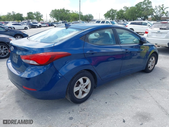 2014 Hyundai Elantra SE with VIN KMHDH4AE6EU143526, listed as a IAAI auction lot 41923395 with 85,149 mi miles. Bid and sale history available at carsss.com. Image 4.