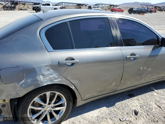 2007 Infiniti G35 Sedan Sport with VIN JNKBV61E27M725754, listed as a Copart auction lot 61097963 with 0 mi miles and Salvage Title. Bid and sale history available at carsss.com. Image 10.