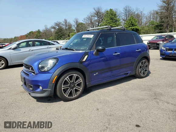2015 MINI Countryman S with VIN WMWZC5C51FWP49167, listed as a Copart auction lot 66529445 with 109,117 mi miles and Clean title. Bid and sale history available at DreamBid. Image 1.