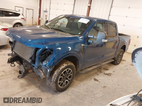 2023 Ford F-150 XL with VIN 1FTFW1E57PKE79681, listed as a IAAI auction lot 41667502 with 17,198 mi miles. Bid and sale history available at carsss.com. Image 2.
