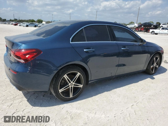 2021 Mercedes-Benz A 220 with VIN W1K3G4EB6MJ298747, listed as a Copart auction lot 49272525 with 50,439 mi miles and Clean Title. Bid and sale history available at DreamBid. Image 3.