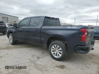 2022 Chevrolet Silverado 1500 Custom with VIN 3GCPDBEK7NG629749, listed as a Copart auction lot 49443735 with 0 mi miles and Salvage Title. Bid and sale history available at carsss.com. Image 2.