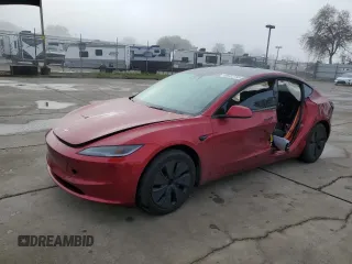 2024 Tesla Model 3 with VIN 5YJ3E1EA1RF731816, listed as a Copart auction lot 49632735 with Not Provided miles and Salvage Title. Bid and sale history available at DreamBid. Image 1.