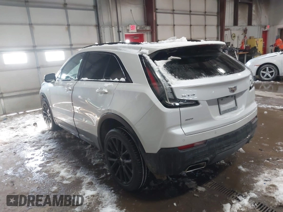 2023 Cadillac XT4 AWD Sport with VIN 1GYFZFR42PF111269, listed as a IAAI auction lot 41614455 with 21,866 mi miles. Bid and sale history available at carsss.com. Image 3.