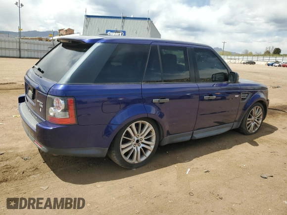2010 Land Rover Range Rover Sport HSE LUX with VIN SALSK2D44AA224467, listed as a Copart auction lot 54163925 with 143,828 mi miles and Clean Title. Bid and sale history available at carsss.com. Image 3.