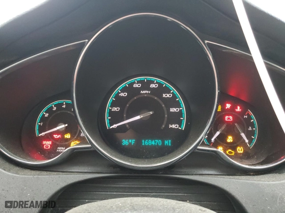 2012 Chevrolet Malibu LT w/2LT with VIN 1G1ZD5EU9CF349365, listed as a Copart auction lot 44805965 with 168,470 mi miles and Salvage Title. Bid and sale history available at carsss.com. Image 9.