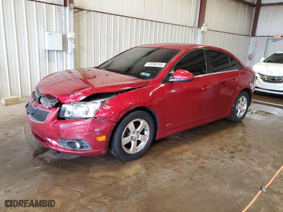 2012 Chevrolet Cruze LT w/1LT with VIN 1G1PF5SC1C7402423, listed as a Copart auction lot 53096765 with 129,669 mi miles and Salvage Title. Bid and sale history available at carsss.com. Image 1.