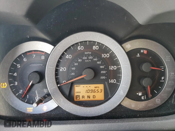2012 Toyota RAV4 with VIN JTMBF4DVXC5052313, listed as a Copart auction lot 54609375 with 109,653 mi miles and Salvage Title. Bid and sale history available at carsss.com. Image 9.