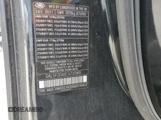 2012 Land Rover Range Rover Sport HSE with VIN SALSF2D43CA720965, listed as a Copart auction lot 50938085 with 146,691 mi miles and Salvage Title. Bid and sale history available at DreamBid. Image 13.