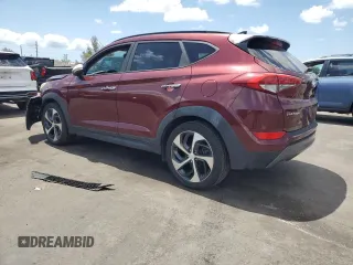2016 Hyundai Tucson Limited z VIN KM8J33A25GU140802, wystawiony jako Copart lot #56249745 z przebiegiem 86 976 mil mil oraz Szkoda całkowita • Salvage title. Historia ofert i sprzedaży dostępna na DreamBid. Obrazek 2.