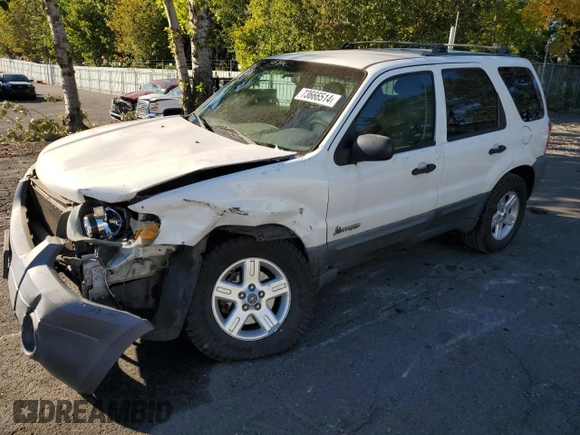 2006 Ford Escape Hybrid with VIN 1FMCU96H26KC44244, listed as a Copart auction lot 73666514 with 182,015 mi miles and Salvage Title. Bid and sale history available at carsss.com. Image 1.