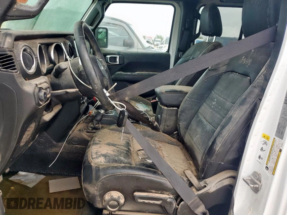 2018 Jeep Wrangler Unlimited Sahara with VIN 1C4HJXEG6JW294419, listed as a Copart auction lot 64219385 with Not provided miles and Salvage title. Bid and sale history available at DreamBid. Image 7.