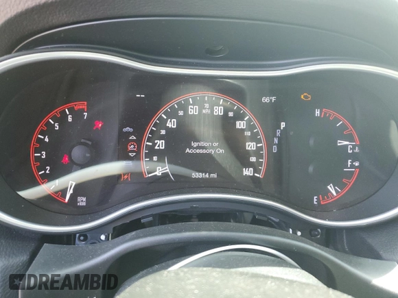 2020 Dodge Durango SXT Plus with VIN 1C4RDJAG9LC330011, listed as a Copart auction lot 54603695 with 53,314 mi miles and Salvage title. Bid and sale history available at DreamBid. Image 9.