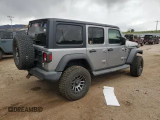 2018 Jeep Wrangler Unlimited Sport S с VIN 1C4HJXDG7JW138049, выставлен на аукционе Copart как лот 57168065 с пробегом 53 267 миль миль и Списание • Salvage title. История ставок и продаж доступна на DreamBid. Изображение 3.