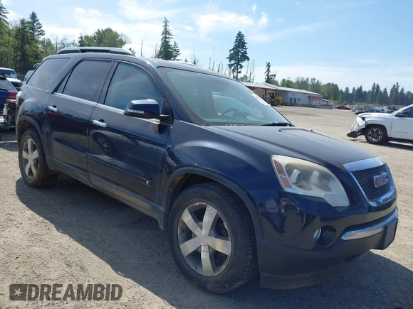 2009 GMC Acadia SLT2 with VIN 1GKER33D19J197400, listed as a IAAI auction lot 42447641 with 159,960 mi miles and . Bid and sale history available at DreamBid. Image 1.