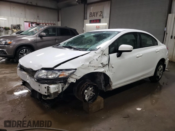 2014 Honda Civic Sedan LX with VIN 19XFB2F57EE085260, listed as a Copart auction lot 48130945 with 94,829 mi miles and Salvage Title. Bid and sale history available at carsss.com. Image 1.