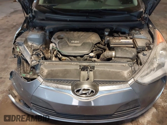 2013 Hyundai Veloster w/Gray Int with VIN KMHTC6AD4DU117924, listed as a IAAI auction lot 41339465 with 156,004 mi miles. Bid and sale history available at carsss.com. Image 10.