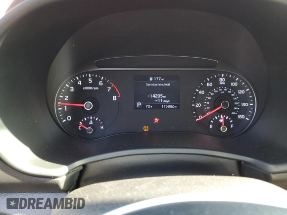 2020 Kia Soul LX with VIN KNDJ23AU0L7705801, listed as a Copart auction lot 48470975 with 115,882 mi miles and Salvage Title. Bid and sale history available at carsss.com. Image 9.