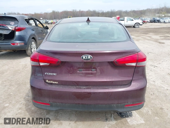 2017 Kia Forte LX with VIN 3KPFK4A76HE044840, listed as a IAAI auction lot 42057976 with 64,191 mi miles. Bid and sale history available at carsss.com. Image 17.