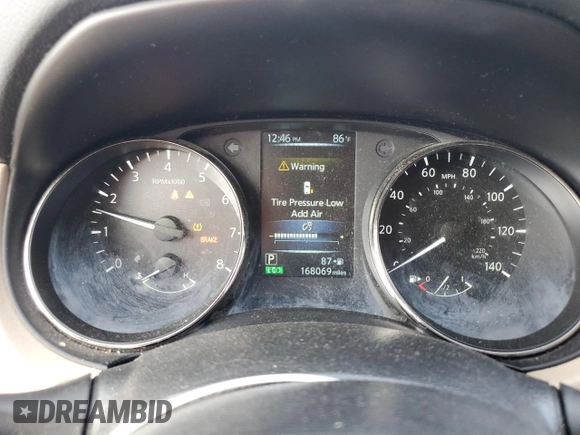 2017 Nissan Rogue SL with VIN JN8AT2MT3HW392254, listed as a Copart auction lot 51855645 with 168,069 mi miles and Salvage Title. Bid and sale history available at DreamBid. Image 9.