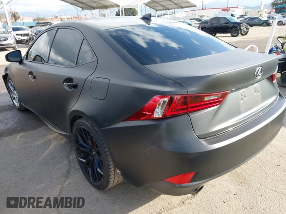 2015 Lexus IS 250 with VIN JTHBF1D29F5081857, listed as a IAAI auction lot 41561173 with 105,168 mi miles and . Bid and sale history available at carsss.com. Image 3.