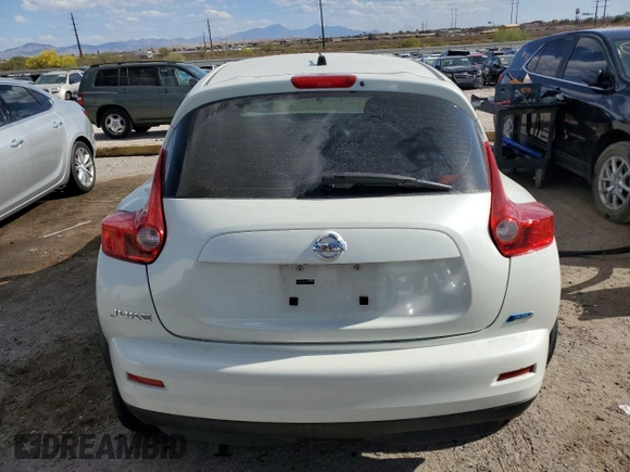 2012 Nissan Juke S with VIN JN8AF5MR3CT113909, listed as a Copart auction lot 53168675 with 0 mi miles and Salvage Title. Bid and sale history available at carsss.com. Image 6.