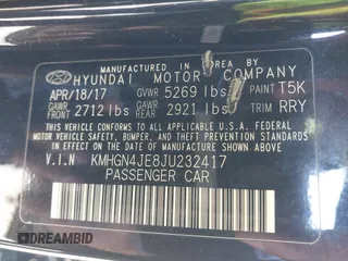 2018 Genesis G80 3.8L z VIN KMHGN4JE8JU232417, wystawiony jako IAAI lot #40983153 z przebiegiem 97 968 mil mil oraz . Historia ofert i sprzedaży dostępna na DreamBid. Obrazek 9.