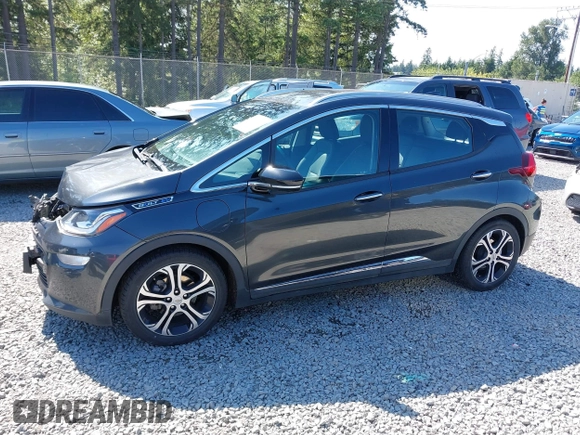 2017 Chevrolet Bolt EV Premier with VIN 1G1FX6S05H4190932, listed as a IAAI auction lot 42422197 with 59,836 mi miles and . Bid and sale history available at DreamBid. Image 14.