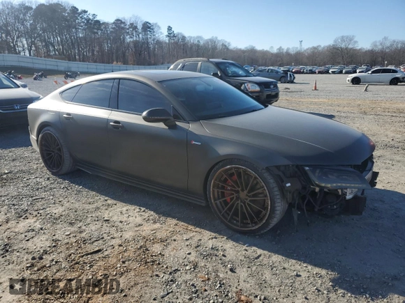 2012 Audi A7 3.0 Premium Plus with VIN WAUSGAFC1CN003571, listed as a Copart auction lot 85547624 with 98,762 mi miles and Salvage Title. Bid and sale history available at carsss.com. Image 4.