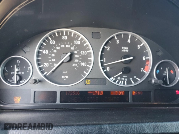 2006 BMW X5 4.4i with VIN 5UXFB53556LV23416, listed as a Copart auction lot 73041964 with 172,516 mi miles and Salvage Title. Bid and sale history available at carsss.com. Image 9.