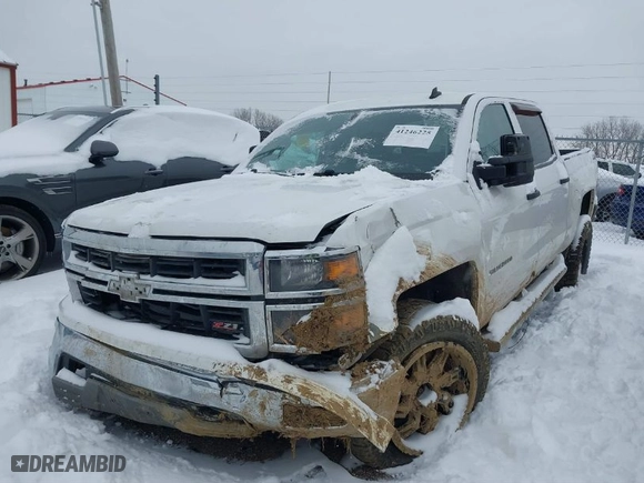 2014 Chevrolet Silverado 1500 LT with VIN 3GCUKREC3EG347070, listed as a IAAI auction lot 41246225 with 180,446 mi miles. Bid and sale history available at carsss.com. Image 2.
