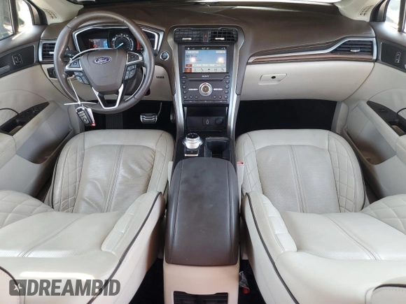 2017 Ford Fusion Titanium with VIN 3FA6P0K92HR212336, listed as a Copart auction lot 54758725 with 45,666 mi miles and Salvage title. Bid and sale history available at DreamBid. Image 8.
