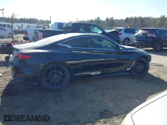 2017 Infiniti Q60 Sport with VIN JN1EV7EK5HM361046, listed as a IAAI auction lot 41786594 with 87,193 mi miles and . Bid and sale history available at carsss.com. Image 13.