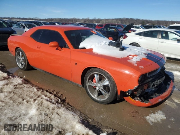 2010 Dodge Challenger SRT-8 with VIN 2B3CJ7DW9AH200908, listed as a Copart auction lot 87936325 with Not provided miles and Salvage title. Bid and sale history available at DreamBid. Image 4.