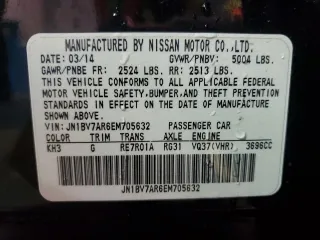 2014 Infiniti Q50 Premium with VIN JN1BV7AR6EM705632, listed as a Copart auction lot 46681505 with 92,869 mi miles and Salvage Title. Bid and sale history available at carsss.com. Image 12.