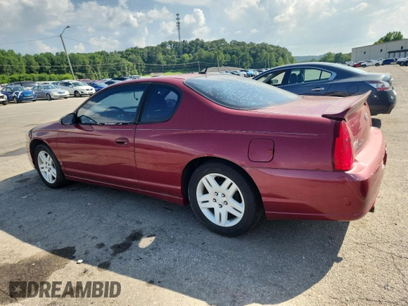 2006 Chevrolet Monte Carlo LTZ with VIN 2G1WN161769302703, listed as a Copart auction lot 62342785 with 190,005 mi miles and Clean title. Bid and sale history available at DreamBid. Image 2.