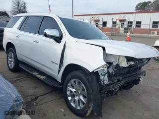 2023 Chevrolet Tahoe Premier with VIN 1GNSKSKDXPR226137, listed as a IAAI auction lot 41457105 with 55,715 mi miles. Bid and sale history available at carsss.com. Image 1.
