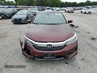 2017 Honda Accord Touring with VIN JHMCR6F76HC016657, listed as a Copart auction lot 55961665 with 74,569 mi miles and Salvage title. Bid and sale history available at DreamBid. Image 5.