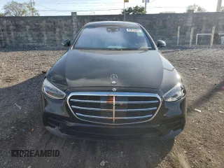 2022 Mercedes-Benz S-Class S 500 with VIN W1K6G6DBXNA166358, listed as a Copart auction lot 87015084 with 32,424 mi miles and Salvage Title. Bid and sale history available at carsss.com. Image 5.